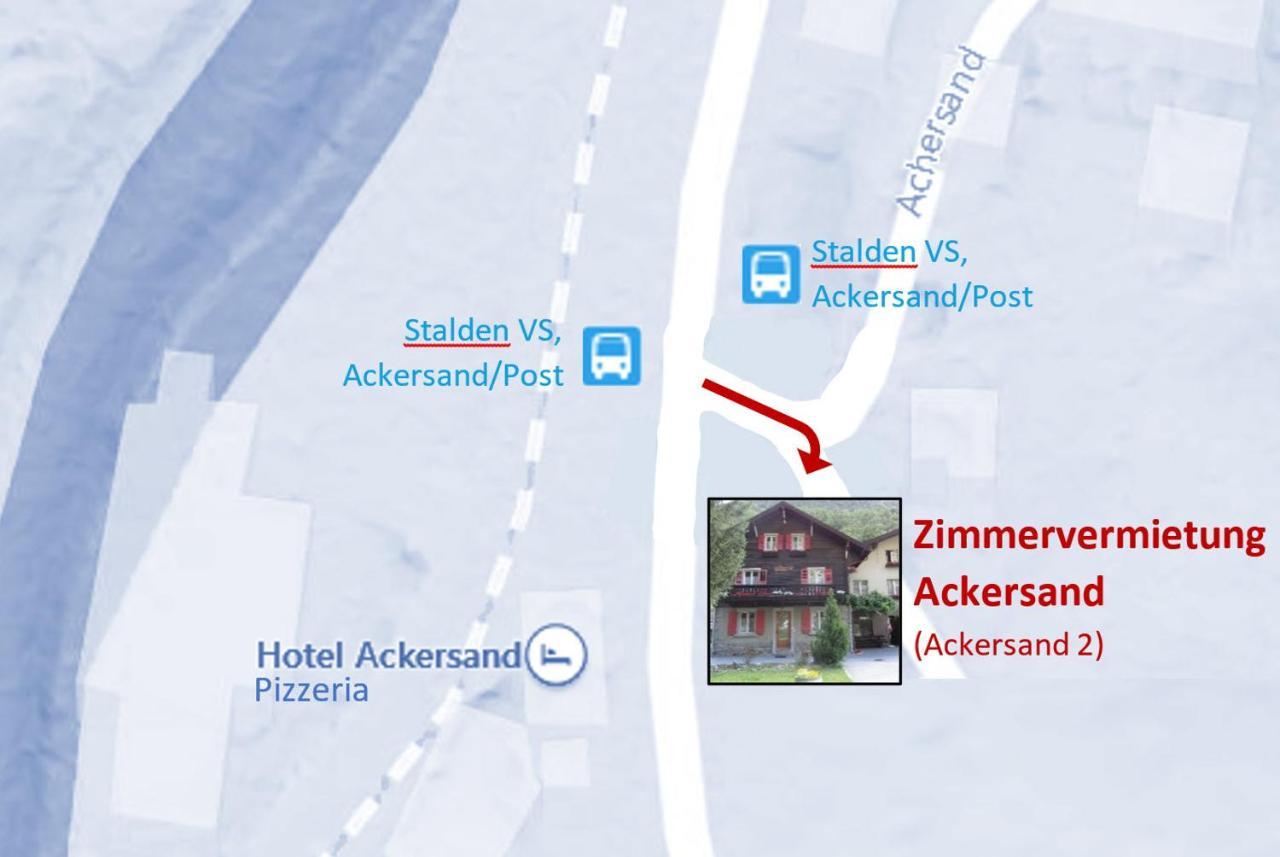 Zimmervermietung Ackersand Stalden Buitenkant foto